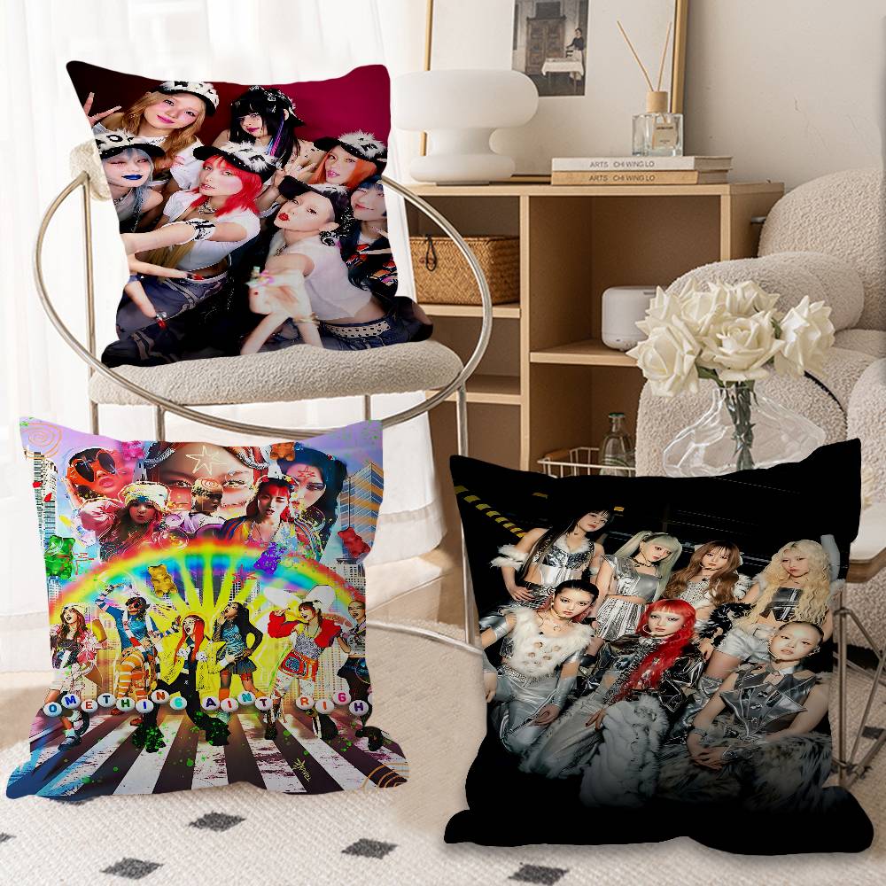 Home Textiles Group - Kpop XG グループクッションカバー枕カバー室内装飾ソファスローピロー家の装飾枕カバー