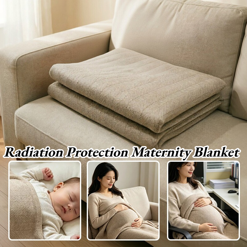 Wool Blanket Herringbone - 放射線防護マタニティブランケット EMF ファラデー ヘリンボーンウールブランケット 多機能お昼寝キルトカバーブランケット