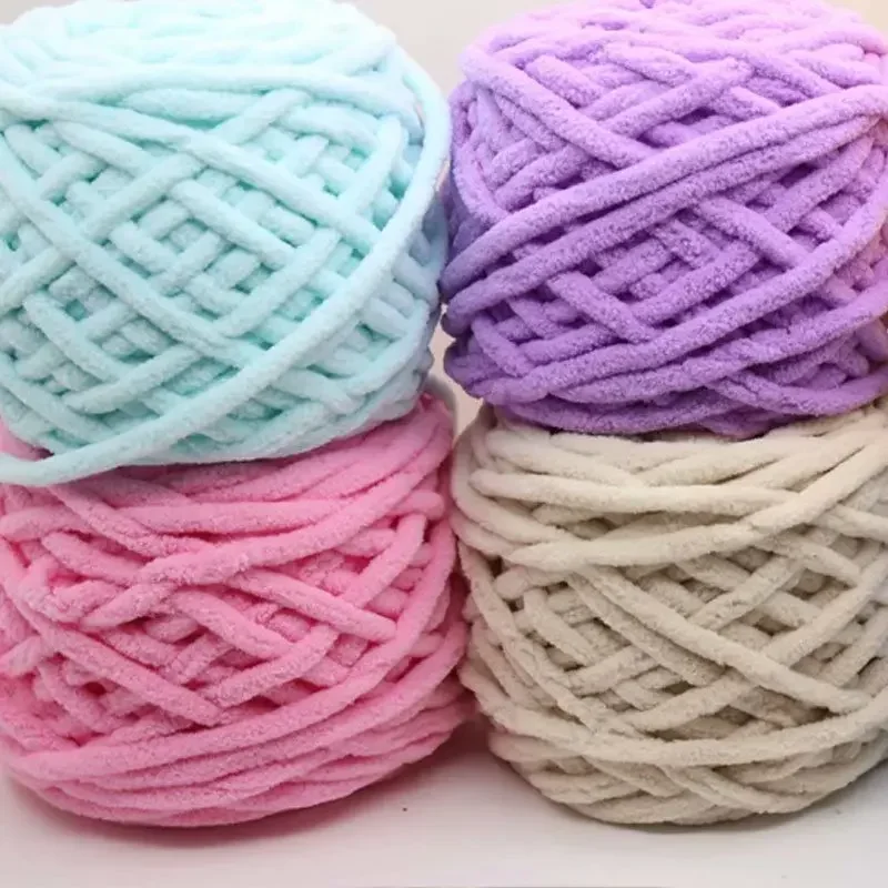 Wool Blanket Herringbone - マルチカラーアイスストリップシングルチェーン厚いウールボールニットブランケットフックドラッグスカーフスカーフスカーフ糸ボール