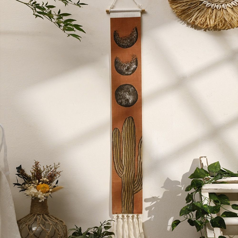 Sunrise Home Textiles & Apparel - マクラメの壁のタペストリー,家の装飾,自由奔放に生きる家の装飾,山の日の出と日没の吊り下げ,部屋の美的装飾
