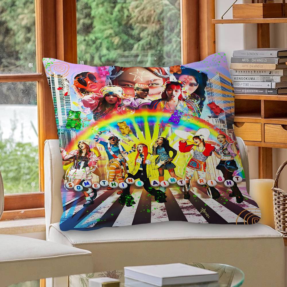 Kpop XG グループクッションカバー枕カバー室内装飾ソフ - Home Textiles Group のレビューと価格