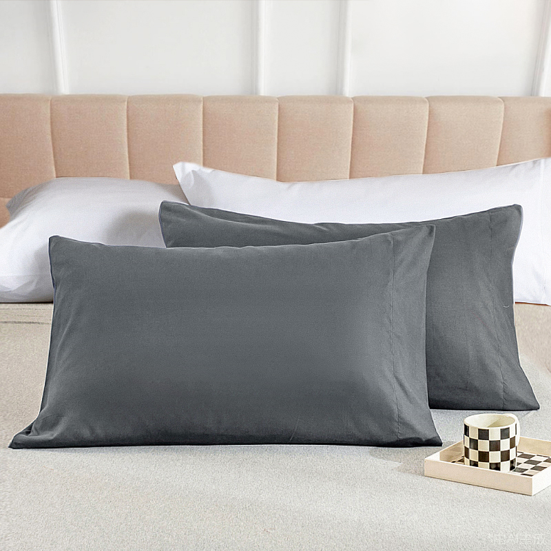 Battilo 2 個固体封筒枕カバークイーンキングサイズ枕 - Bed Sheet Microfiber のレビューと価格