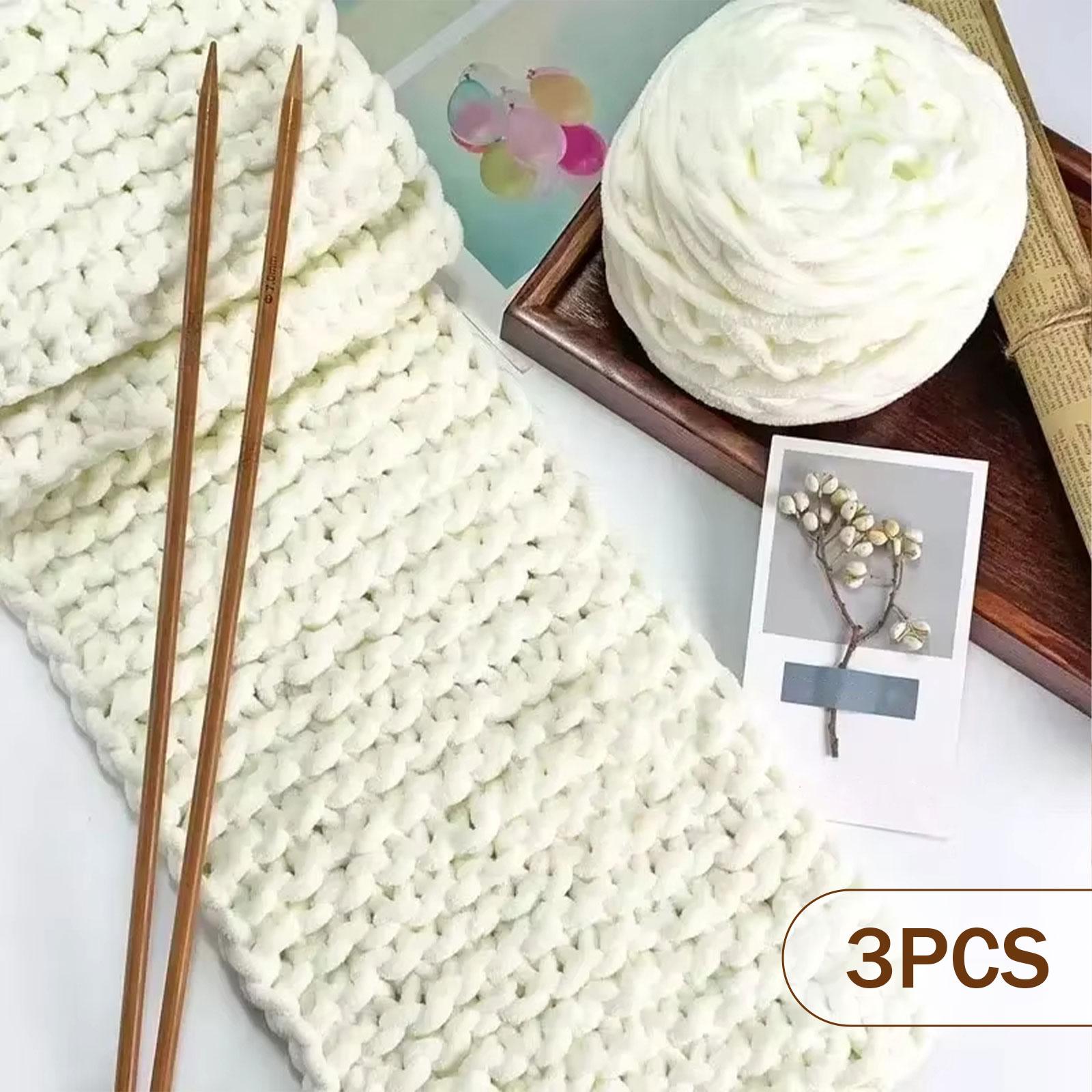 超極太チャンキーヤーン ポリエステルシェニール ふわふわジャ - Throw Blanket Chunky Knit のレビューと価格
