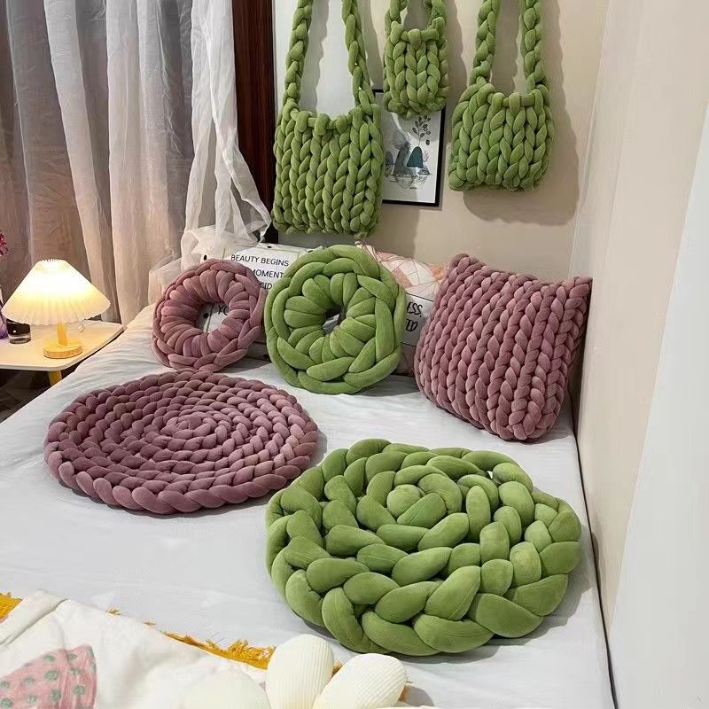 500 グラムスーパーベルベット分厚い糸太いコア綿ウールチュ - Throw Blanket Chunky Knit のレビューと価格