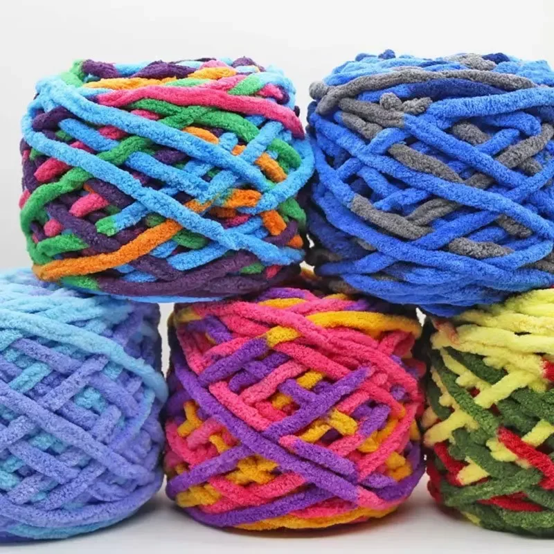 マルチカラーアイスストリップシングルチェーン厚いウールボール - Wool Blanket Herringbone のレビューと価格