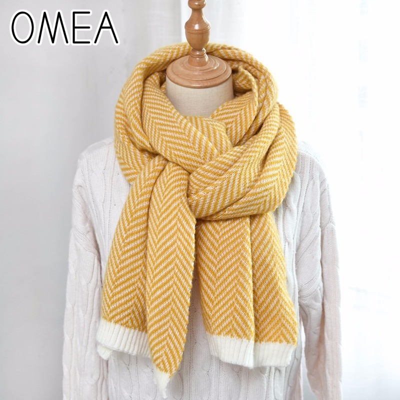 Omea 2019カシミヤスカーフ冬アクセサリーヘリンボーン - Wool Blanket Herringbone のレビューと価格