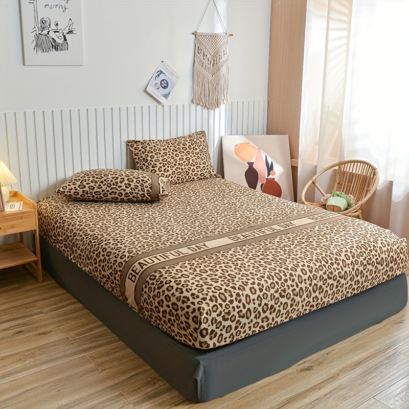 ヴィンテージヒョウ柄フィットシーツセット BEAUTIFUL - Bed Sheet Microfiber のレビューと価格