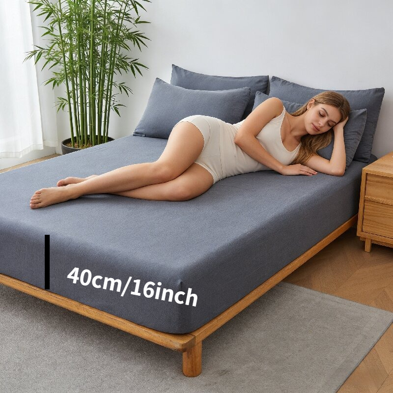 夏用竹繊維冷却フィットシーツ ソフトで通気性のあるマットレス - Bed Sheet Microfiber のレビューと価格