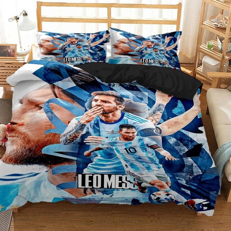 メッシサッカースーパースター寝具セット 3D プリント fc - Bed Sheet Microfiber のレビューと価格
