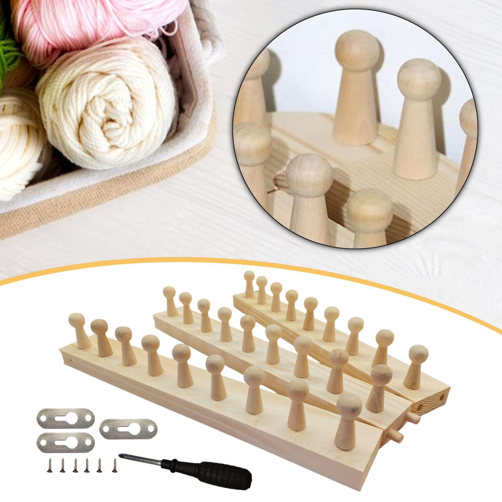 調節可能な毛布編み機 木製カラー織機キット DIY 太糸スロ - Throw Blanket Chunky Knit のレビューと価格