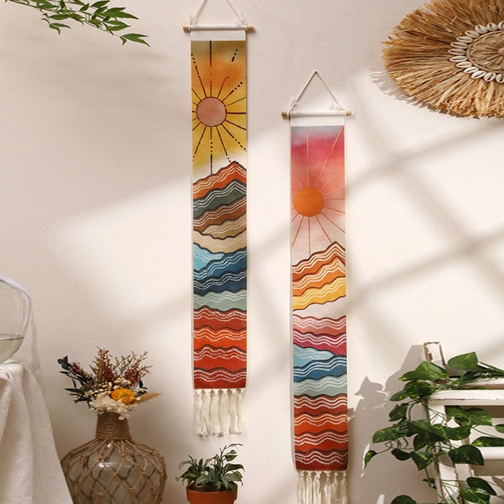 マクラメの壁のタペストリー,家の装飾,自由奔放に生きる家の装 - Sunrise Home Textiles & Apparel のレビューと価格