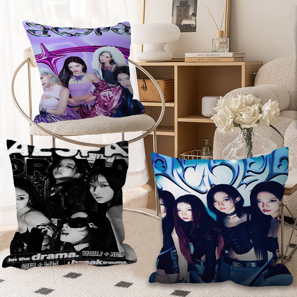ガールグループ Kpop A-Aespa オフィスクッション - Home Textiles Group のレビューと価格