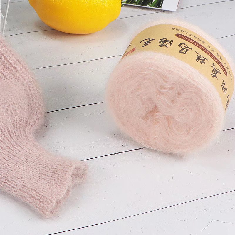 1Pc 50 グラムモヘア糸ニットシルクかぎ針編み糸ウールラ - Wool Blanket Herringbone のレビューと価格